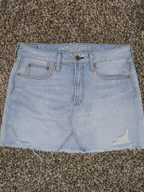 American Eagle Outfitters Light Blue Denim Mini Skirt